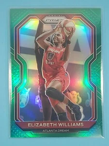 2021 Panini Prizm WNBA GREEN PRIZM Elizabeth Williams Atlanta Dream #34 - Picture 1 of 2