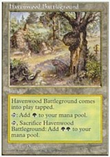 4x Havenwood Battleground ~ Lightly Played 5th Edition Fifth MTG Magic x4 4 Ulti