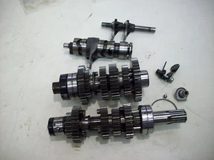 1975 HONDA CB360 TRANSMISSION SHIFT FORKS SHIFT DRUM  OEM - Picture 1 of 6