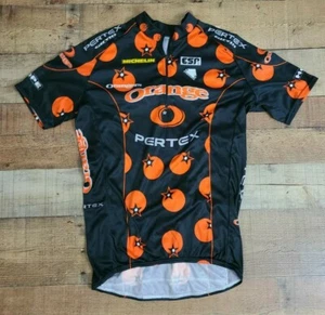 Pertex Cycling Shirt Medium Orangers Orange shorts sleeve 1/4 zip - Picture 1 of 6