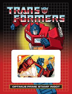 Transformers Optimus Prime Stamp Ingot by Royal Mail