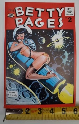 The Betty Pages 2 1988 Pin Up 2da impresión Black Cat Books Foto 1 de 4