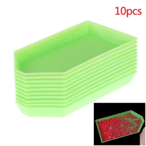 10pcs Tray Diamond Point Drill Plate Box Diamond Painting Embroidery Accessor-rb - Picture 1 of 9