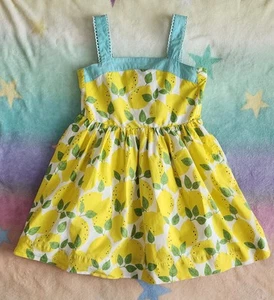 MINI BODEN Sz 5-6Y Lemon Dress - Picture 1 of 10
