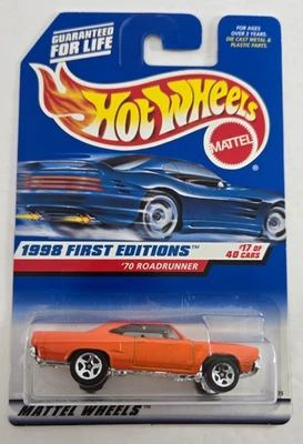 Hot Wheels 70 Roadrunner 1998 [serie de primeras ediciones] 17/40 naranja  Foto 1 de 4
