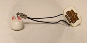 Animal Crossing Wild World Blanca Faceless White Cat 2007 Nintendo Dangle Charm - Picture 1 of 4
