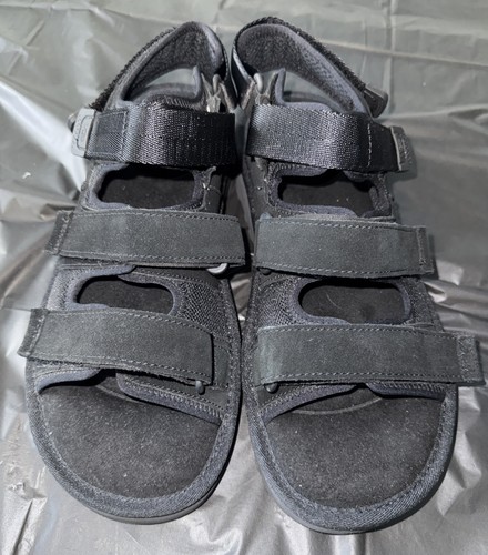 UGG Sandali Uomo Goldenco Multistrap Nero Scamosciato 1153095 Taglia 11