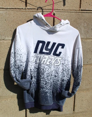 H&M hoodie sweater small 10-12 years medium blue NYC Forevs athletic OFFER $38 - Image 1 of 4