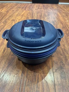 Vaporera multicocina inteligente Tupperware 6 piezas en total usada en estado polvoriento - Imagen 1 de 7