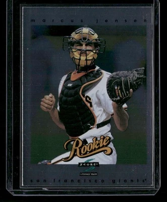 1997 Score - Marcus Jensen #327 ROOKIE CARD REFRACTOR - Image 1 of 2