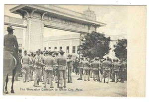 PC The Worcester Battalion at White City Mass. C. 1907 - Picture 1 of 1