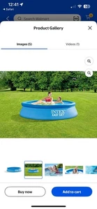 28107EH Easy Set Inflatable Swimming Pool: 8ft X 24in PunctureResistant Material - Picture 1 of 6