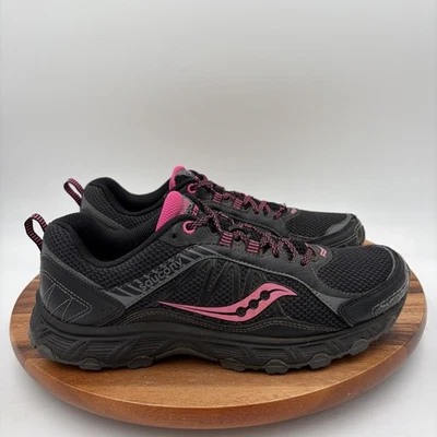 Tênis de corrida feminino tamanho 11 - Saucony Grid Eclipse TR 3 preto/rosa - Imagem 1 de 4