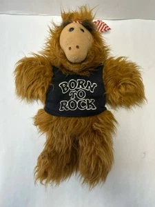 VINTAGE 1988 ALF PLUSH HAND PUPPET- BORN TO ROCK - Picture 1 of 5