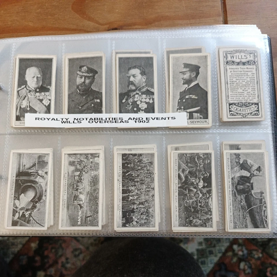 WILLS (O'SEAS) - ROYALTY, NOTABILITIES & EVENTS 1900-2  FULL SET 100 CARDS - Image 1 of 4