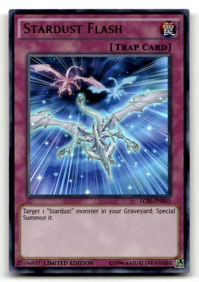 Stardust Flash LC05-EN003  Ultra Rare Legendary Collection 5D's LP - Image 1 of 2