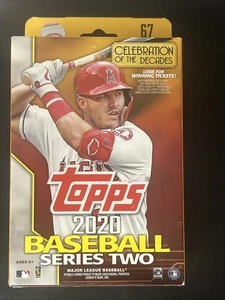 2020 Topps Series 2 Baseball EXCLUSIVE HUGE Factory Sealed 67 Card HANGER Box - Picture 1 of 1