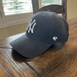 ‘47 New York Yankees Navy Blue MLB Hat Cap OSFA Adjustable - Picture 1 of 18