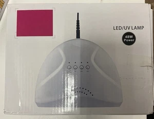 LED UV Lampe 48W 2 in1 zum Trocknen von semipermanentem Nagellack und UV-Gelen Pink Neu - Bild 1 von 1