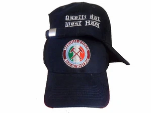 WEST HAM cappello baseball COTONE PESANTE Navy Iron Di Canio MARTELLI D'ITALIA - Foto 1 di 1