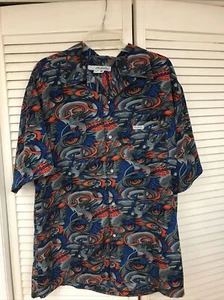 Rusty Button Down Dragon Print Shirt, Large, EUC! - Picture 1 of 4