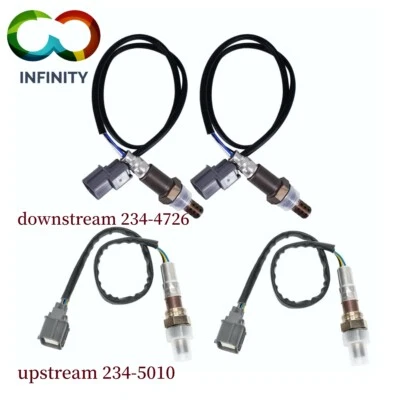 4 sensores de oxígeno O2 aguas arriba aguas abajo para Acura RL MDX TL Honda Pilot Odyssey Foto 1 de 4