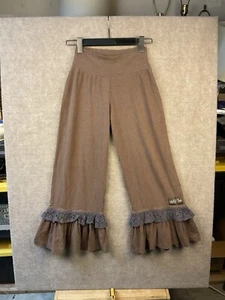 Matilda Jane Ruffles Pants Size Small Women’s Stretch Cropped Brown - Picture 1 of 7