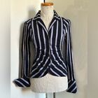 Finley Abby Tucked Striped Fitted Button Down Y2k Shirt Sz S