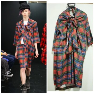 Vestido Tricot Comme des Garcons Cuadros Cinta Talla M Usado 2505SM Foto 1 de 4