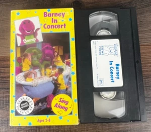 Barney & Friends Barney In Concert VHS 1990 Video Tape Sing Along - Picture 1 of 2