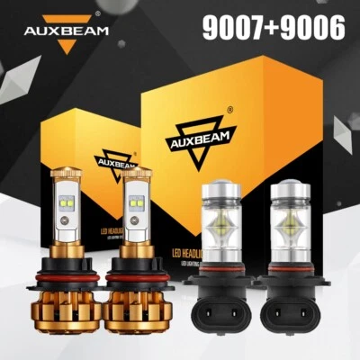 AUXBEAM LED Headlight Hi/Lo Beam Fog Bulbs For Dodge Ram 1500 2500 3500 2003-05 - Image 1 of 4