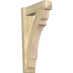 Ekena Millwork Brackets / Braces 6" x 32" Douglas Fir Olympic Arts Crafts Rough - Picture 1 of 7