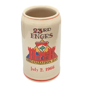 Bierkrug Stein Militär 23. Ingenieurbataillon Organisationstag 1966 - Bild 1 von 10