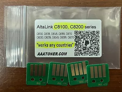 4 Toner Chip for  Xerox AltaLink C8100, C8130, C8135, C8145, C8155, C8170 Refill - Image 1 of 3