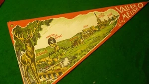 Vallee de la meuse Francia banderín vintage 7" X 11" recuerdo viaje bandera banner - Imagen 1 de 2