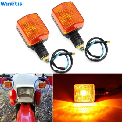 2X For Honda XR 250L 650L/R 600R 400R Front/Rear Turn Signal Lights Indicator - Image 1 of 4
