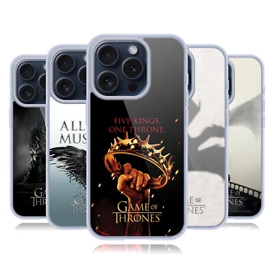 OFFICIAL HBO GAME OF THRONES KEY ART SOFT GEL CASE FOR APPLE iPHONE PHONES - Image 1 of 4