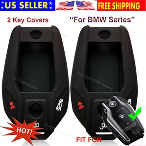 Silicone Cover Holder Protector Remote Control Smart Display Case for BMW Key - Picture 1 of 5