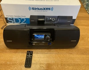 Sirius XM Satellite Radio Portable Boombox SXSD2, XpressRCI XDRC2, Power Remote - Picture 1 of 12