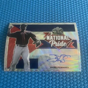 2021 Leaf Metal Draft JAIRO POMARES AUTO National Pride Silver Crystals - Picture 1 of 1