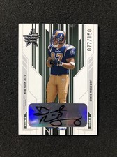 2005 Leaf Rookies & Stars DANTE RIDGEWAY #217 Autograph FOOTBALL CARD 077/150