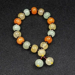 Brazalete Real Encendedor Imperial Jade Jade Jade Tallada Calabaza Hallowmas - Imagen 1 de 7