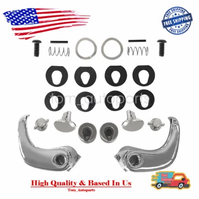 Locking Vent Window Handle Chrome Pair Set for Chevy GMC Blazer Jimmy Suburban Foto 1 de 4