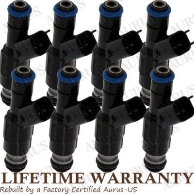 Juego de 8 inyectores de combustible OEM Bosch para camioneta Dodge Ram 1500 2500 3500 2000-2003 5,2 L Foto 1 de 4