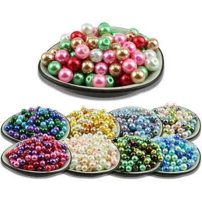 Glasperlen Mix Ø 6/8mm Farbmischung Perlenmix Perlen Set Mix Perlenmischung - Bild 1 von 2