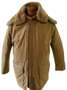 Abrigo acolchado con capucha 3 en 1 beige EVIN de colección para hombre talla 42 - Imagen 1 de 12