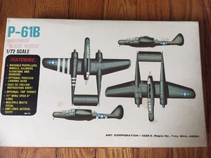 Vintage AMT Frog Northrop P-61 Black Widow 1/72 Scale Model Kit Open Box #3801 - Picture 1 of 12