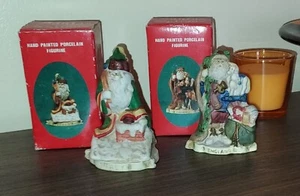 Santas of the Nations - England & Italy Hand-Painted Porcelain Figures - 1 Each - Picture 1 of 5