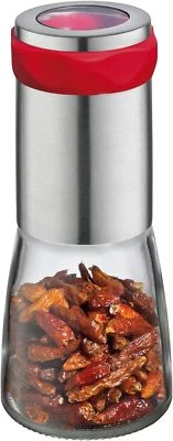 Cilio Chili Mill Piccante Stainless Steel Glass Spice Grinder Mill Manual Salt Mill - Image 1 of 3