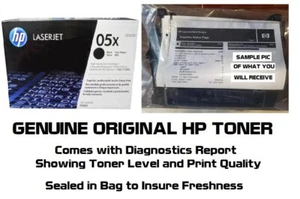 New Genuine Original  HP 05X Toner Cartridges Printer-Tested 100% SEALED BAG - Picture 1 of 2